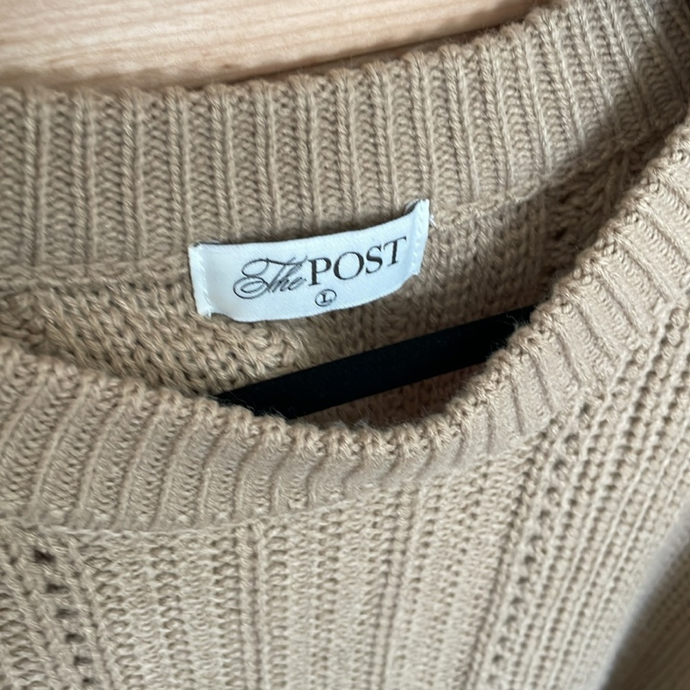 Sophia Knit Sweater Tan - Picture 3 of 6